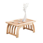 table basse rotin bambou