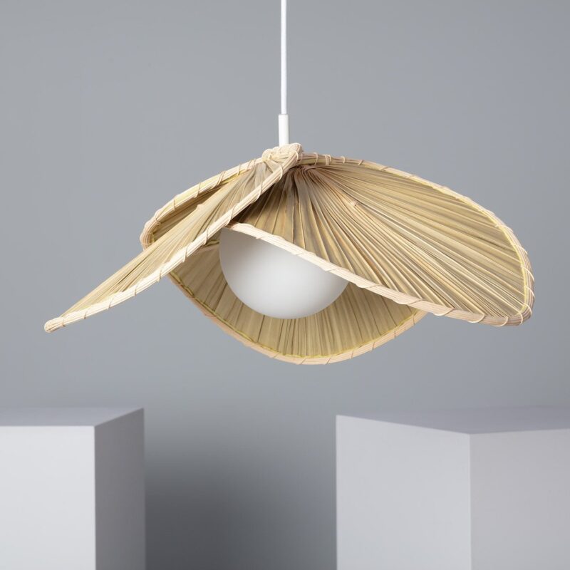 Suspension Rotin Bambou