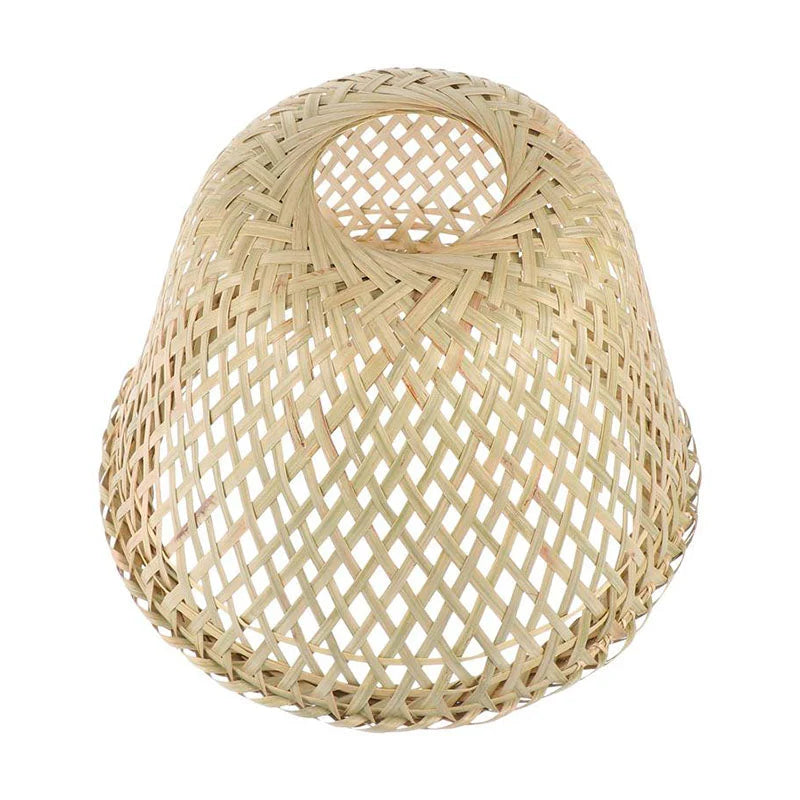 Mini Abat-jour En Rotin Tressé - Décoration Pour Guirlande Lumineuse Ou Petite Lampe - Dimensions 5,5 Cm